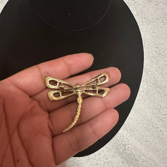 Monet Multi Color Dragonfly Brooch/Pin - Picture 2 of 5